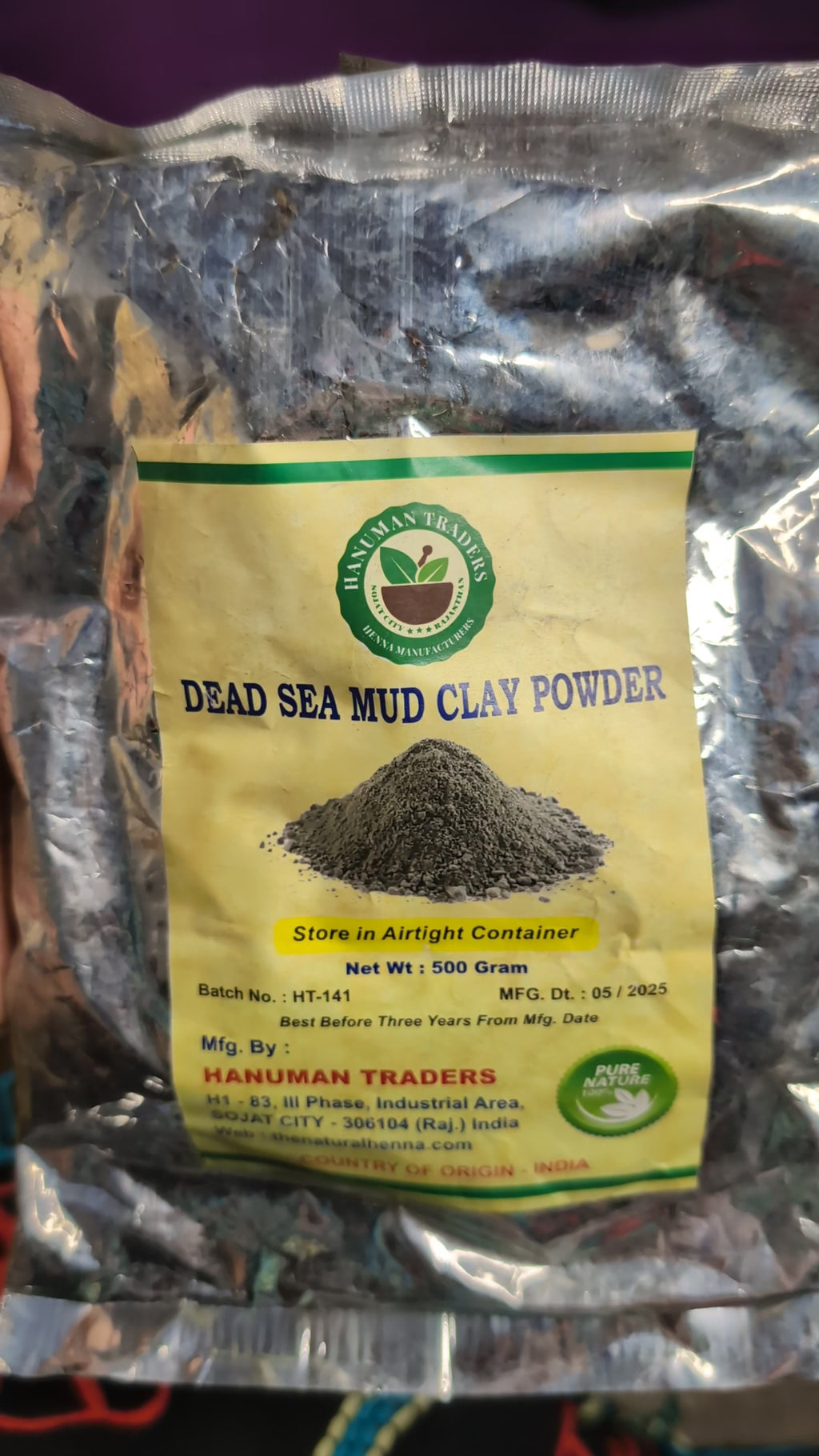 Dead Sea Mud Clay Powder🩶Pure (mineral rich,premium)